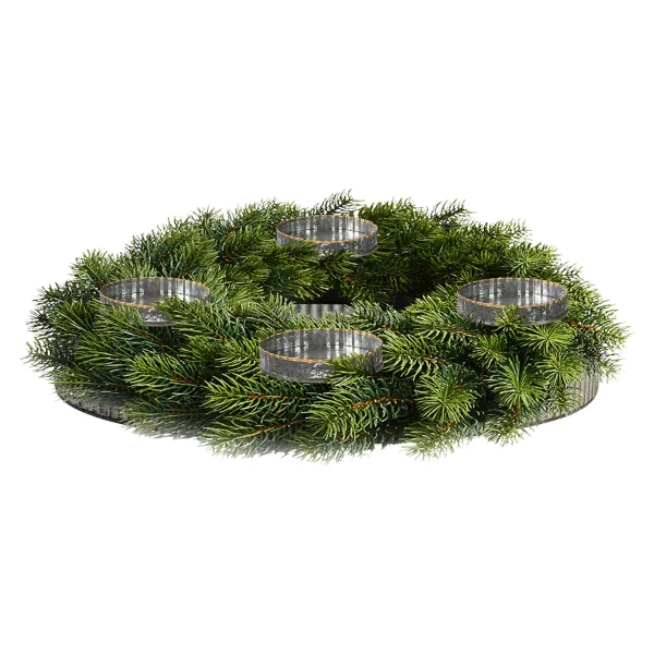 Depot Adventskranz-Set Silber/Grau^ Couronnes De L'Avent