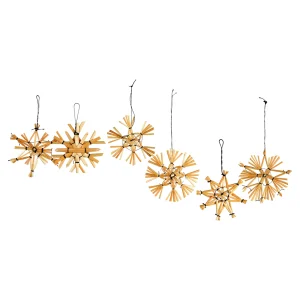 Depot Anhanger Strohsterne Ca. 6Cm 12Er Set^ Pendentifs & Clips