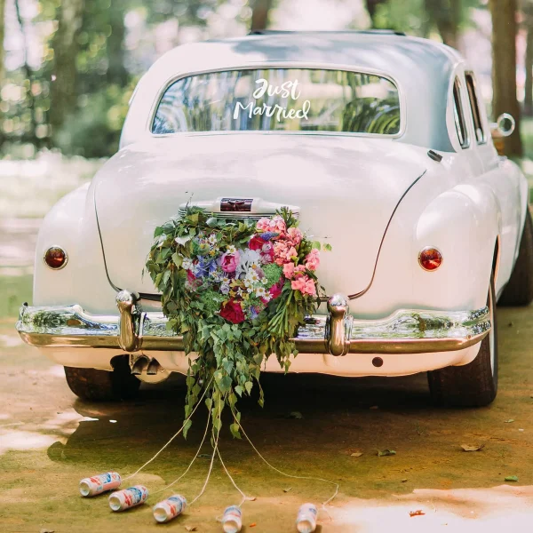 Depot Autocollant Pour Voiture Just Married