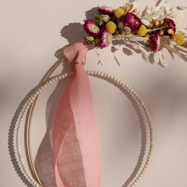 Depot Bague En Bois Décorative Perles