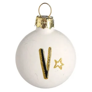 Depot Bijoux D'Arbre En Verre Mini-Taler Monogramme V^ Décoration De La Couronne De L'Avent