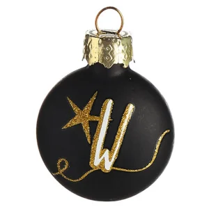 Depot Bijoux D'Arbre En Verre Mini-Taler Monogramme W^ Décoration De La Couronne De L'Avent