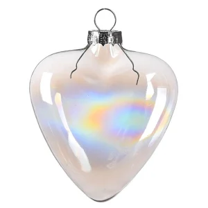 Depot Bijoux De Sapin En Verre Coeur Holo^ Pendentifs & Clips
