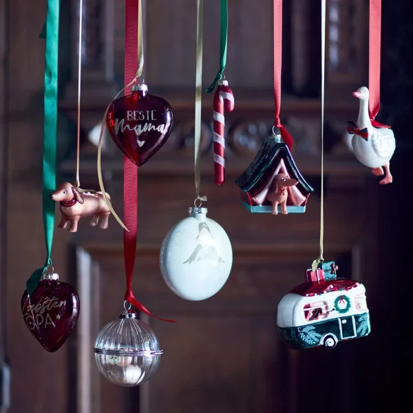 Depot Bijoux De Sapin En Verre Coeur Maman^ Pendentifs & Clips