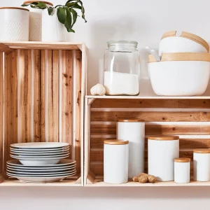 Depot Boite A Provisions Lina Avec Couvercle En Bois^ Accessoires De Cuisson & Boîtes À Pâtisserie