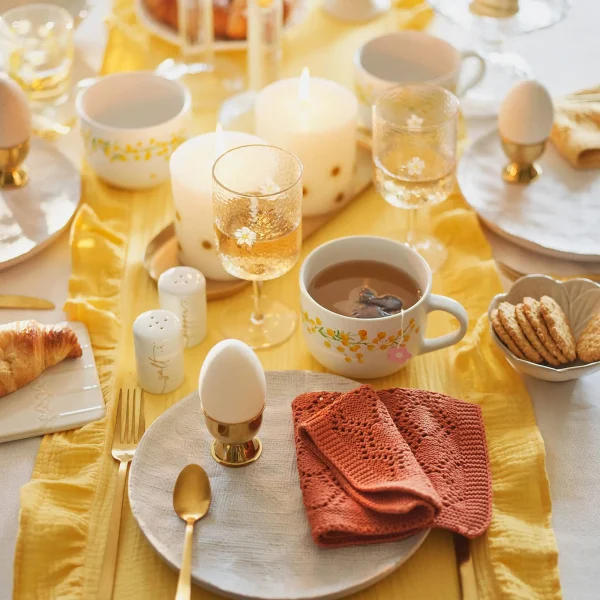 Depot Bougie A Tete Plate Fleur Sechee