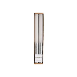 Depot Bougie A Tige Silver Glitter^ Bougies De L'Avent