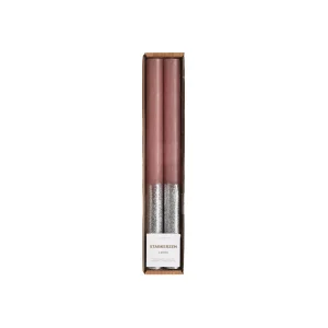 Depot Bougie A Tige Silver Glitter^ Bougies De L'Avent