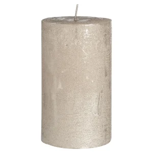Depot Bougie Pilier Finition Metallisee^ Bougies De L'Avent