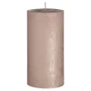 Depot Bougie Pilier Finition Metallisee^ Bougies De L'Avent