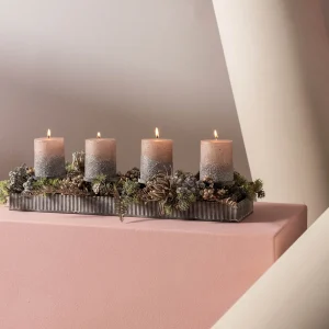 Depot Bougie Pilier Metallic Granulat^ Bougies De L'Avent