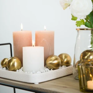 Depot Bougie Pilier Rustic^ Bougies De L'Avent