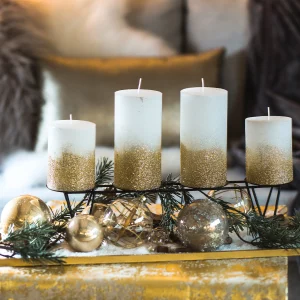 Depot Bougie Pilier Rustic^ Bougies De L'Avent