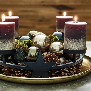 Depot Bougie Pilier Rustic^ Bougies De L'Avent