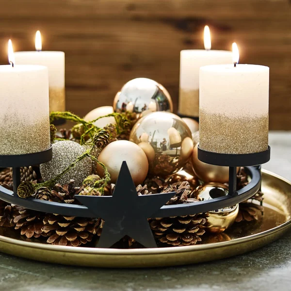 Depot Bougie Pilier Rustic^ Bougies De L'Avent