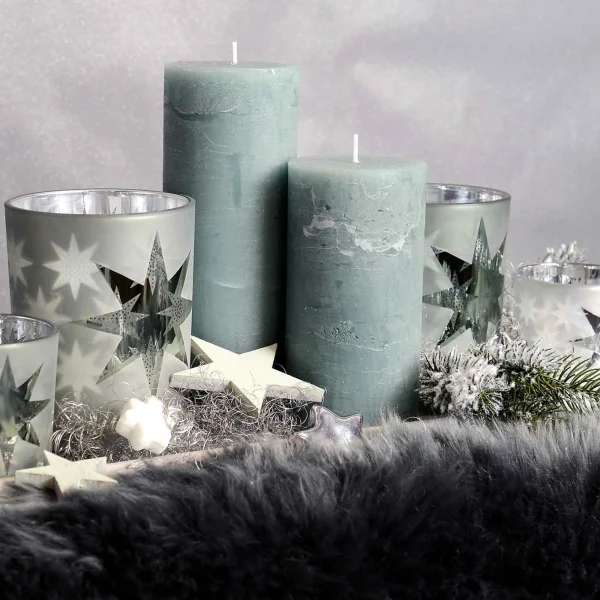 Depot Bougie Pilier Rustic^ Bougies De L'Avent