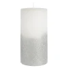 Depot Bougie Pilier Rustic Silver Glitter^ Bougies De L'Avent