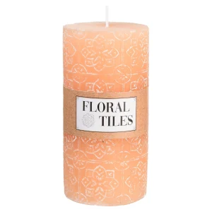Depot Bougie Ronde Floral Tiles^ Bougies De L'Avent