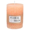 Depot Bougie Ronde Floral Tiles^ Bougies De L'Avent