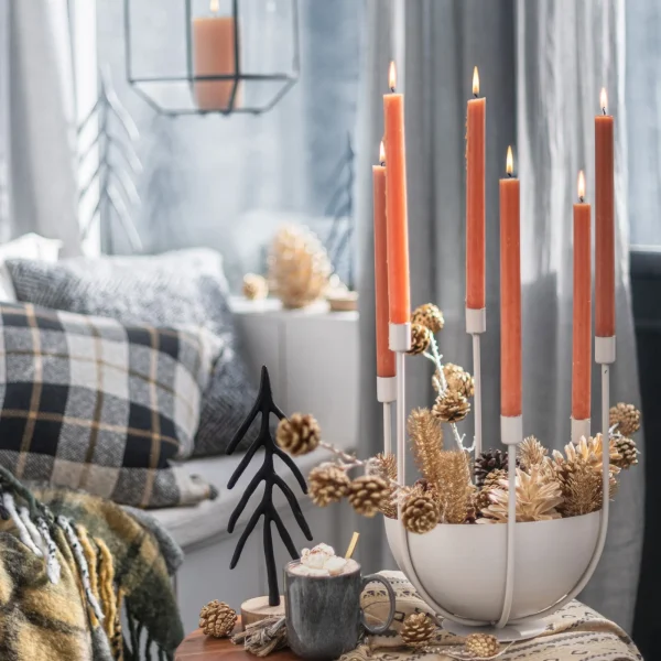 Depot Bougies A Tige Rustic^ Bougies De L'Avent