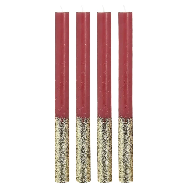 Depot Bougies Baton Or Paillettes^ Bougies De L'Avent
