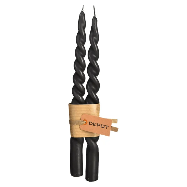 Depot Bougies Pointues Twisted^ Bougies De L'Avent