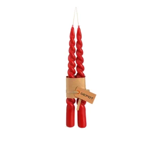 Depot Bougies Pointues Twisted^ Bougies De L'Avent