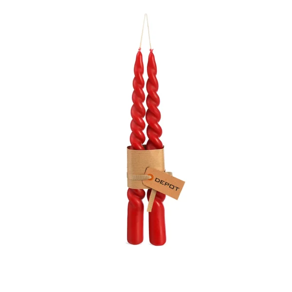 Depot Bougies Pointues Twisted^ Bougies De L'Avent