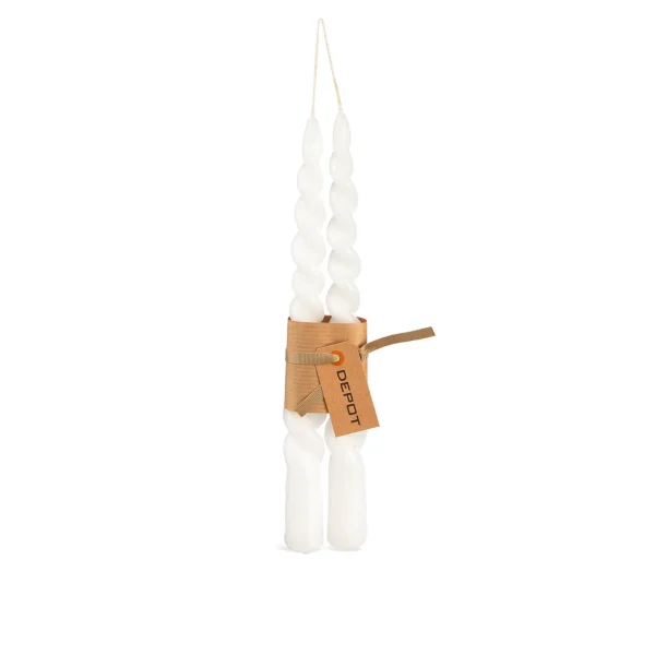 Depot Bougies Pointues Twisted^ Bougies De L'Avent