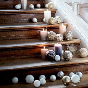 Depot Boule De Noël En Verre Adeco^ Boules & Pointes D'Arbres
