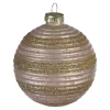 Depot Boule De Noël En Verre Circle Stripes^ Boules & Pointes D'Arbres