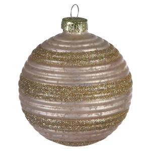 Depot Boule De Noël En Verre Circle Stripes^ Boules & Pointes D'Arbres