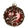 Depot Boule De Noël En Verre En Relief^ Boules & Pointes D'Arbres