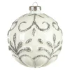 Depot Boule De Noël En Verre En Relief^ Boules & Pointes D'Arbres