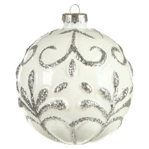 Depot Boule De Noël En Verre En Relief^ Boules & Pointes D'Arbres
