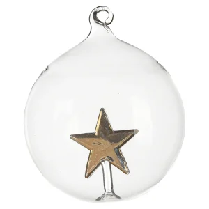 Depot Boule De Noël En Verre Etoile^ Boules & Pointes D'Arbres