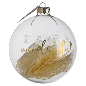 Depot Boule De Noël En Verre Filled Leaves^ Boules & Pointes D'Arbres