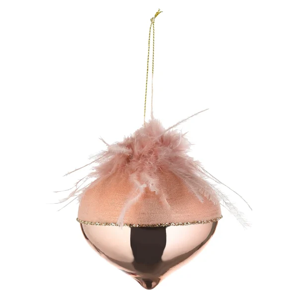 Depot Boule De Noël En Verre Glancy Feather^ Boules & Pointes D'Arbres