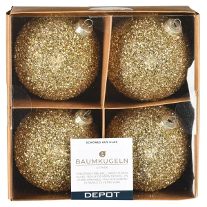 Depot Boule De Noël En Verre Glam^ Boules & Pointes D'Arbres