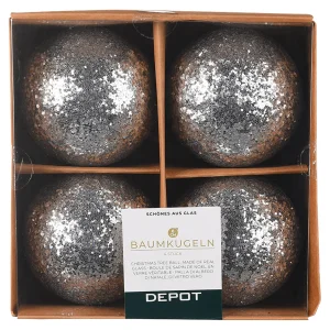 Depot Boule De Noël En Verre Glimmer^ Boules & Pointes D'Arbres