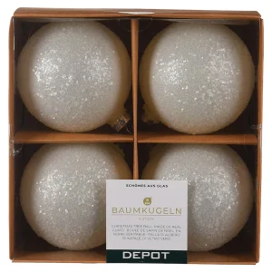 Depot Boule De Noël En Verre Glimmer^ Boules & Pointes D'Arbres