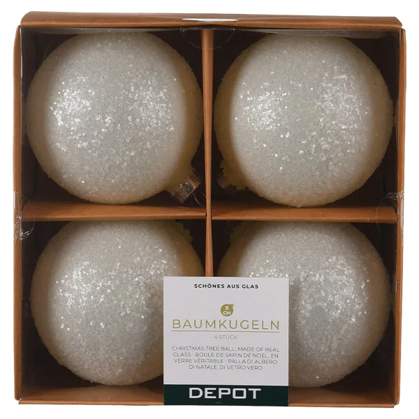 Depot Boule De Noël En Verre Glimmer^ Boules & Pointes D'Arbres