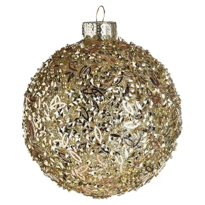 Depot Boule De Noël En Verre Granules A Paillettes^ Boules & Pointes D'Arbres