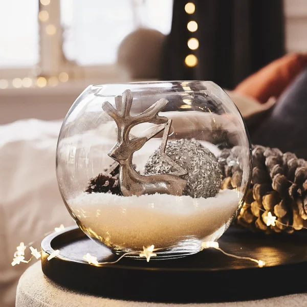 Depot Boule De Noël En Verre Granules A Paillettes^ Boules & Pointes D'Arbres