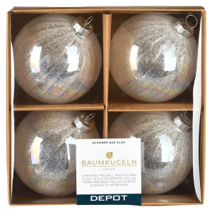 Depot Boule De Noël En Verre Holo Glimmer^ Boules & Pointes D'Arbres