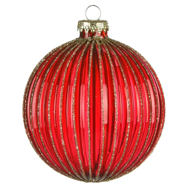 Depot Boule De Noël En Verre Rainure^ Boules & Pointes D'Arbres