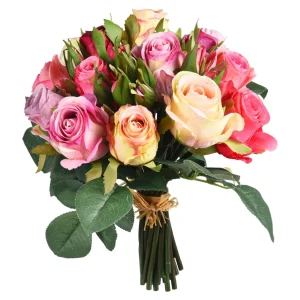 Depot Bouquet De Fleurs Artificielles Roses