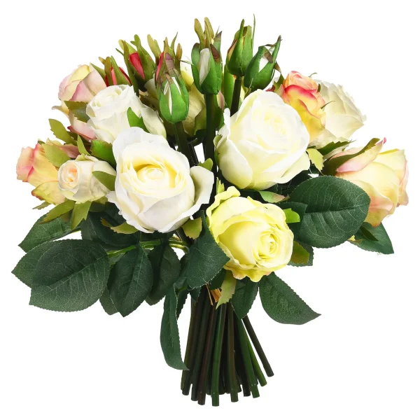 Depot Bouquet De Fleurs Artificielles Roses