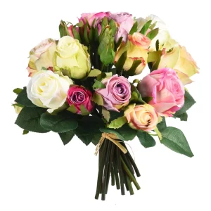 Depot Bouquet De Fleurs Artificielles Roses