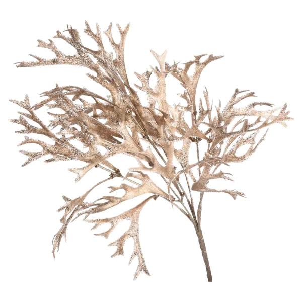 Depot Branche Artistique Scintillante Buisson De Fougere Des Bois^ Décoration De La Couronne De L'Avent